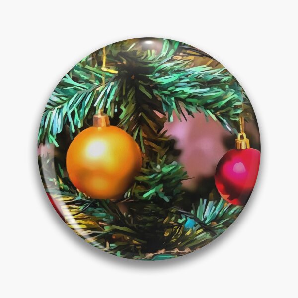 Item preview, Christmas Tree With Fairy Lights and Ornaments Painting designed and sold by taiche.