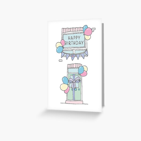 Stay At Home Birthday Card Greeting Card