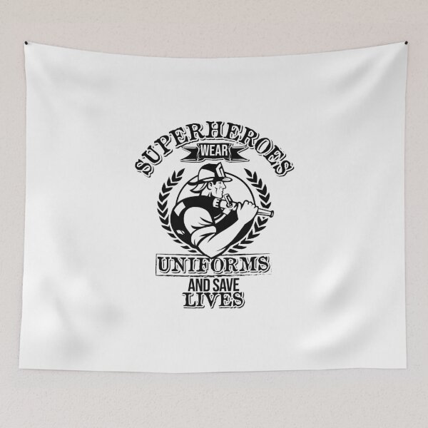 Item preview, Superheroes wear uniforms!  Firefighter designed and sold by Cutebutfunny.