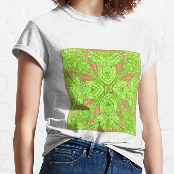 Mandala ciervo animal Camiseta clásica