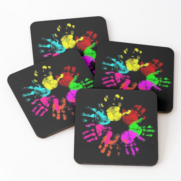 Item preview, colorful handprints in a circle designed and sold by Nicole Bleck.