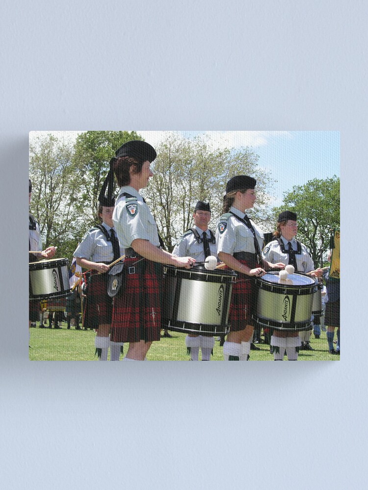 Alternate view of Pipe Band Drummers Canvas Print