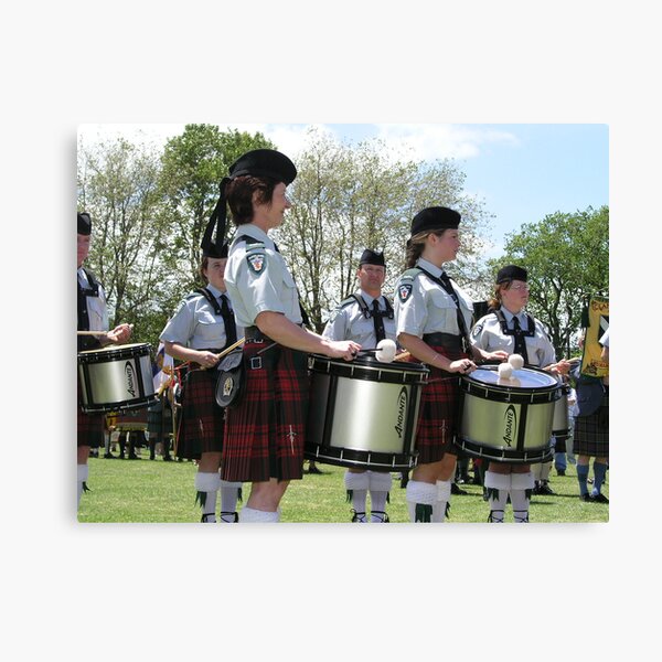 Pipe Band Drummers Canvas Print