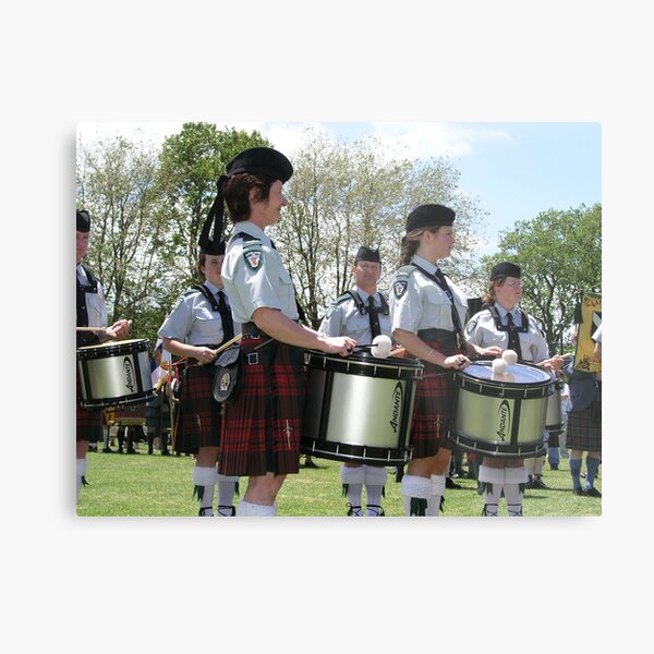 Pipe Band Drummers Metal Print