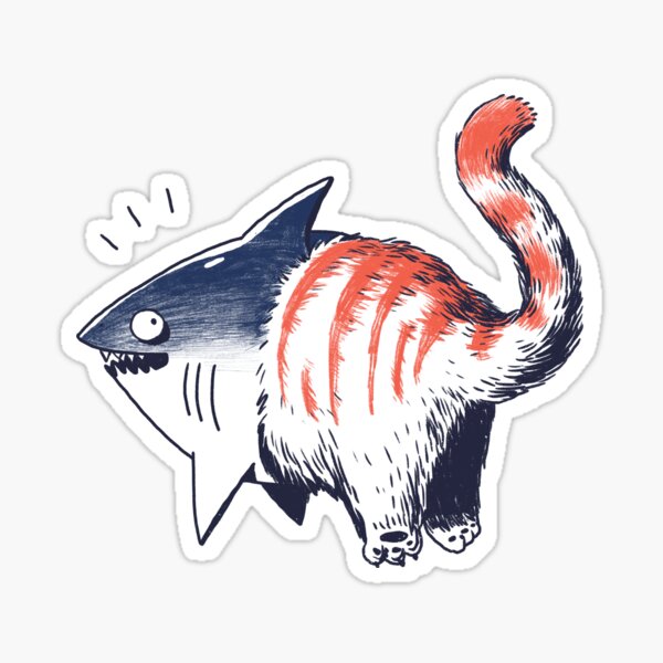 Shark cat Sticker