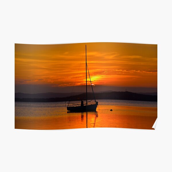 Nautical Sunset. Poster