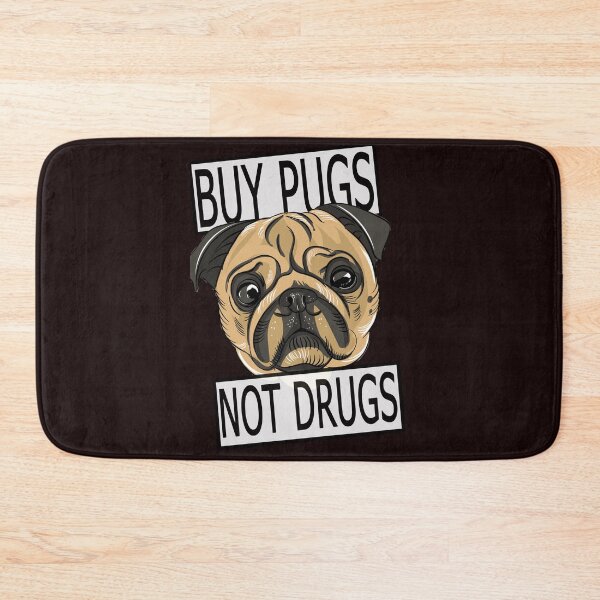 Item preview, buy pugs not drugs designed and sold by Sobhy Elkhawaga.