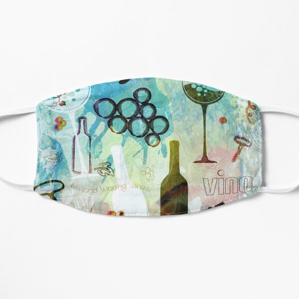 Wine Background Pattern - Multicolored Flat Mask