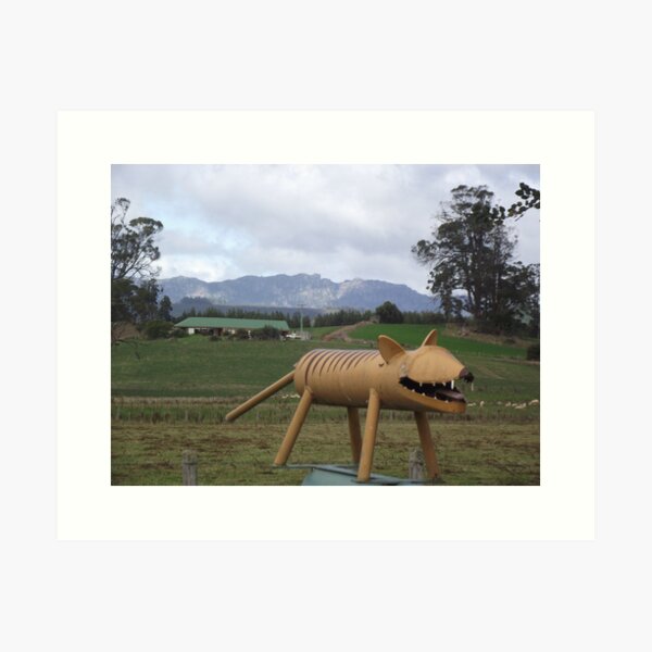 Item preview, Wilmot's Tassie Tiger letterbox designed and sold by Gaylene Norton.