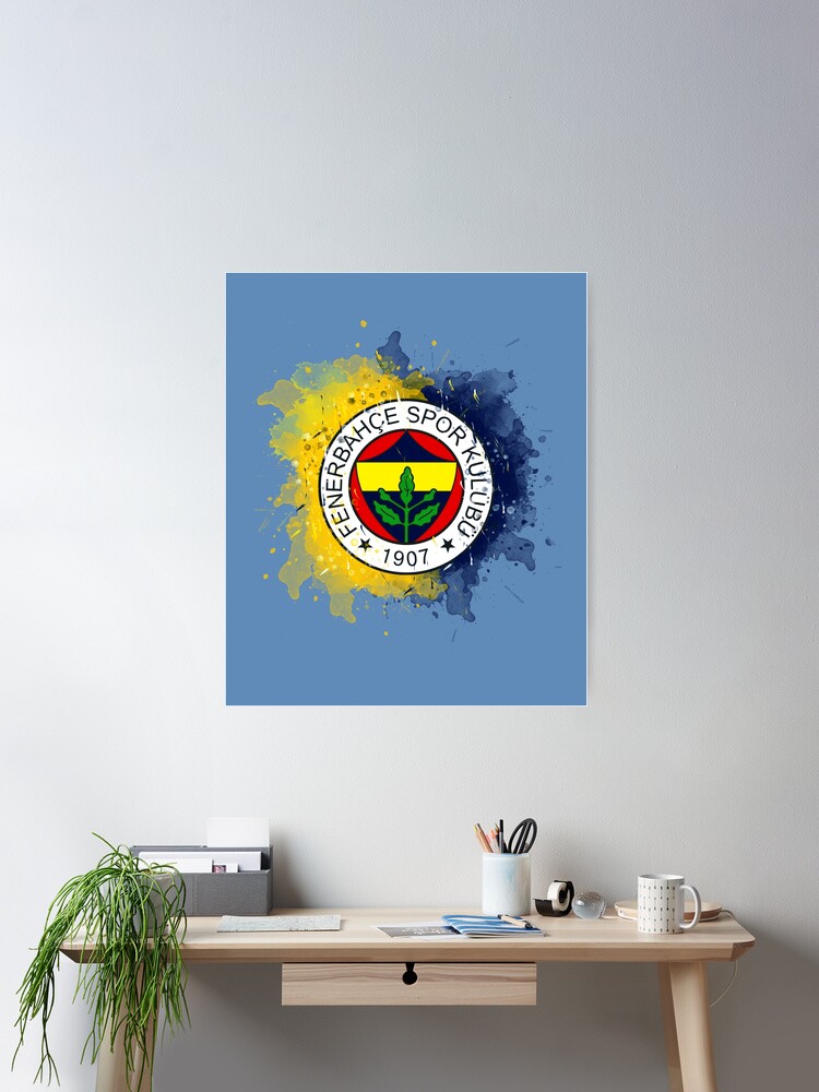 Fenerbahce Istanbul watercolor design Art Board Print by