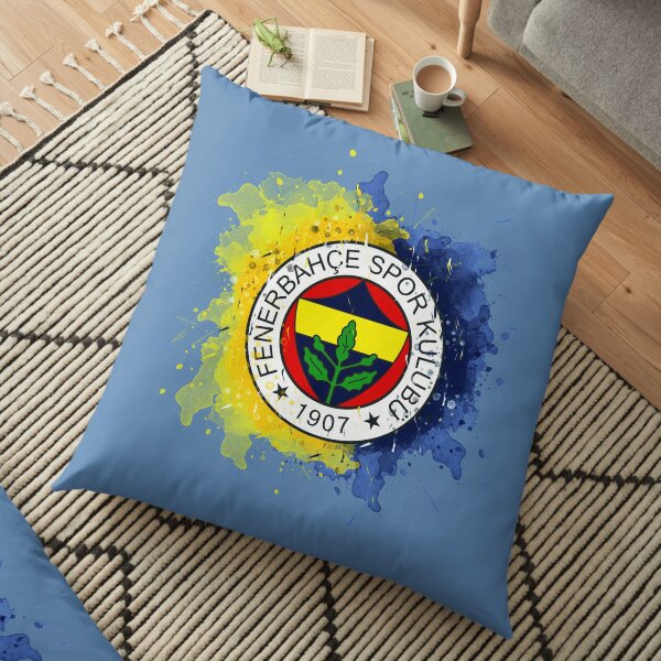 Fenerbahce Istanbul watercolor design Floor Pillow