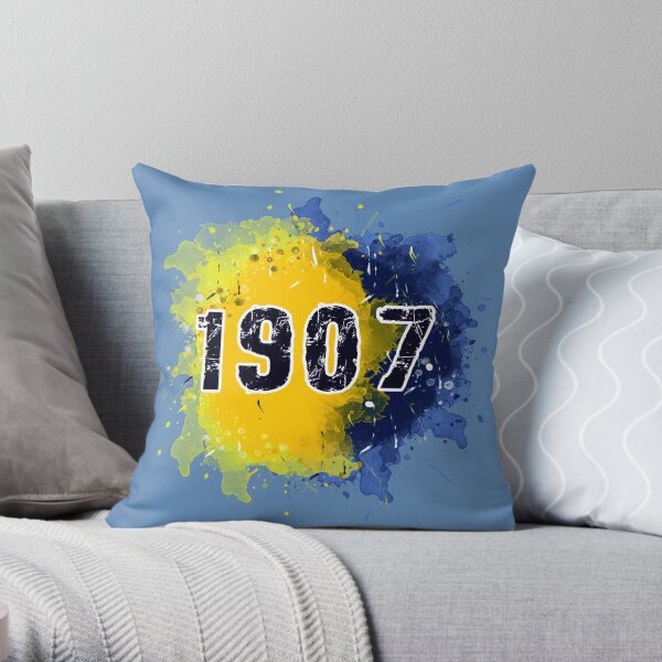 Watercolor Fenerbahce 1907 design Throw Pillow