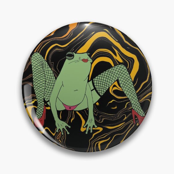 Sexy Frog Pins and Buttons for Sale