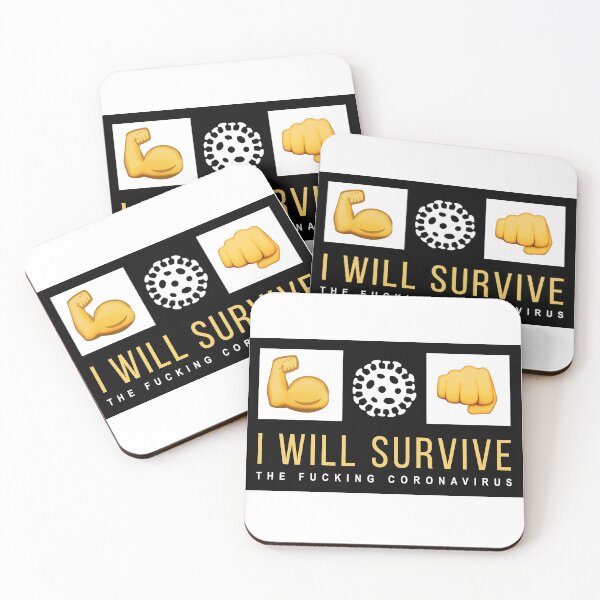 Item preview, I will survive the coronavirus designed and sold by miquelcazanya.