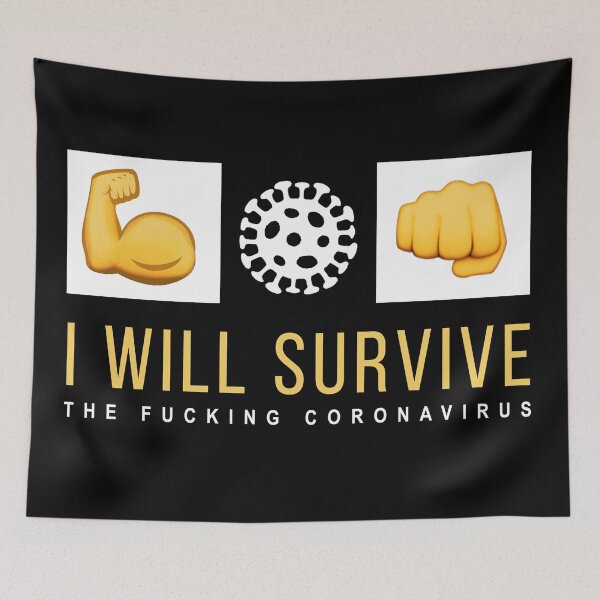 Item preview, I will survive the coronavirus designed and sold by miquelcazanya.