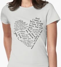 Quotes of the Heart - Janto (Black) Women's Fitted T-Shirt