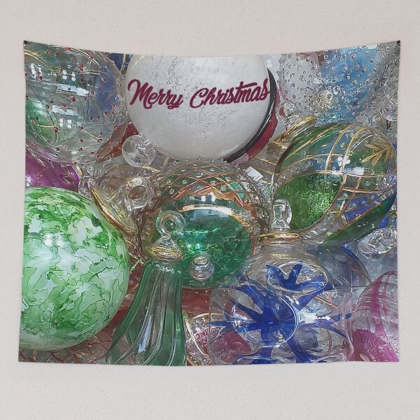 Artikelvorschau, Frohe Weihnachten Murano Glas Ornamente entworfen und verkauft von Anna Lemos.