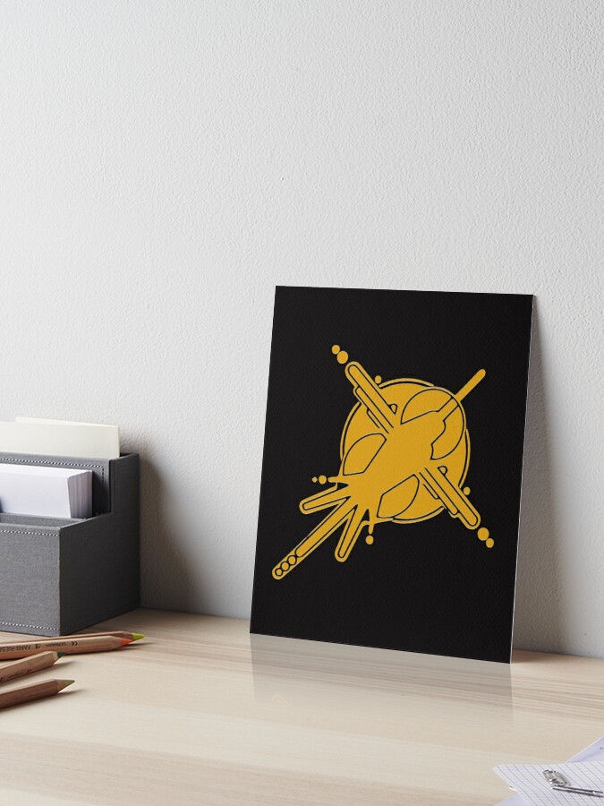 Download Crop Circle Hummingbird In Gold Art Board Print By Whitesdesigns Redbubble