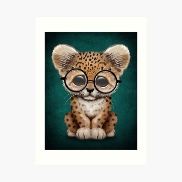 Impression Artistique Bebe Leopard Mignon Par Jeffbartels Redbubble