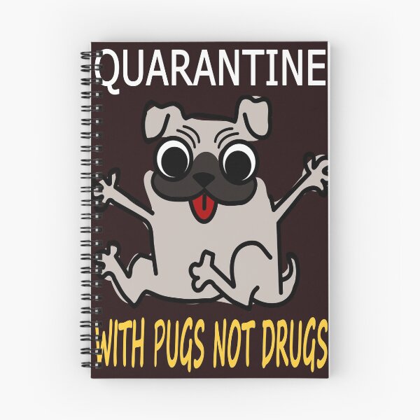 Item preview, Cuarentena Con Pugs No Drogas designed and sold by Sobhy Elkhawaga.