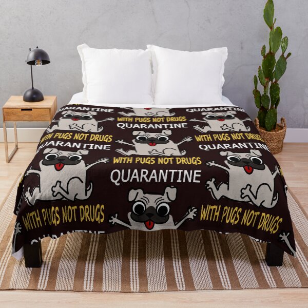 Item preview, Quarantine With Pugs Not Drugs designed and sold by Sobhy Elkhawaga.