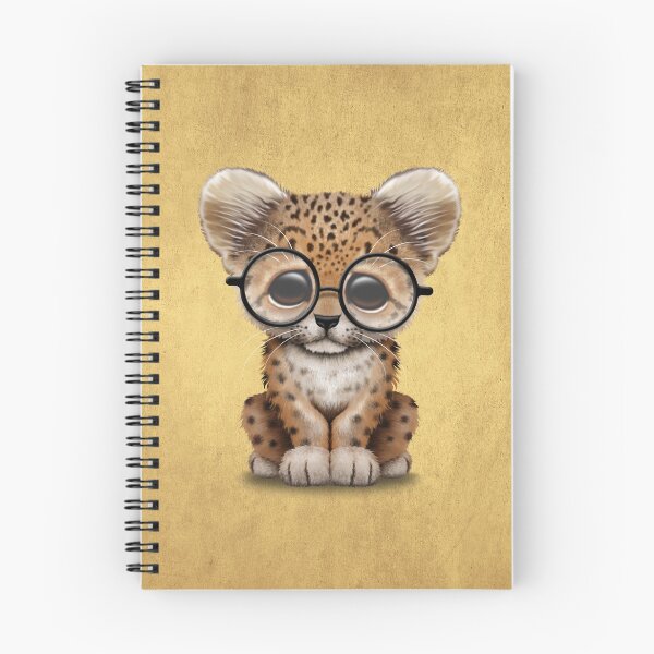 Item preview, Cute Baby Leopard Cub Wearing Glasses  designed and sold by JeffBartels.