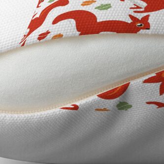 Alternate view of Red Squirrel Playground Floor Pillow