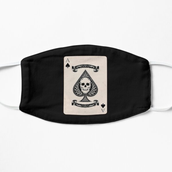 ACE OF SPADES. CARD. VINTAGE. Mask