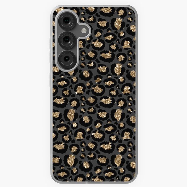 Vista previa del artículo con la obra «Estampado de leopardo negro (Foto/Impresión de purpurina. No brillante)», diseñado y vendido por DirtyAngelFace Shop.
