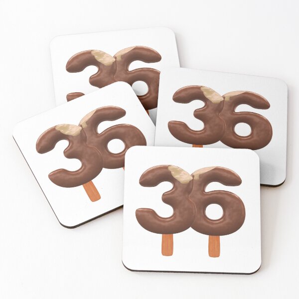 Item preview, 36 Ice Cream Thirty Six Number 3d Chocolate designed and sold by HelloFromAja.