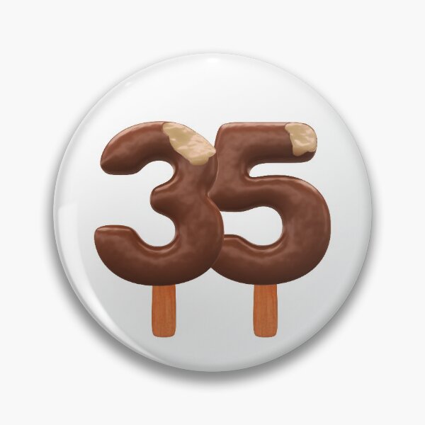 Item preview, 35 Ice Cream Thirty Five Number 3d Chocolate designed and sold by HelloFromAja.