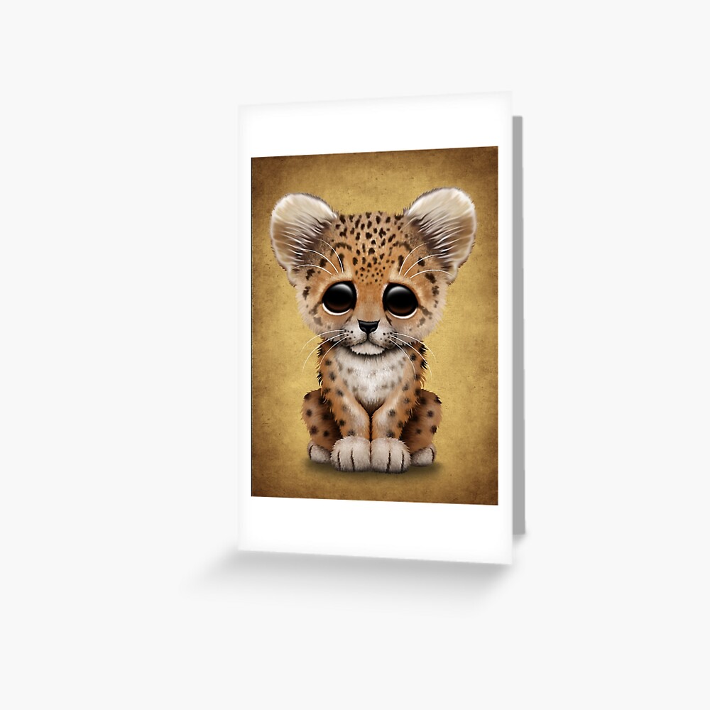 Impression Artistique Bebe Leopard Mignon Par Jeffbartels Redbubble