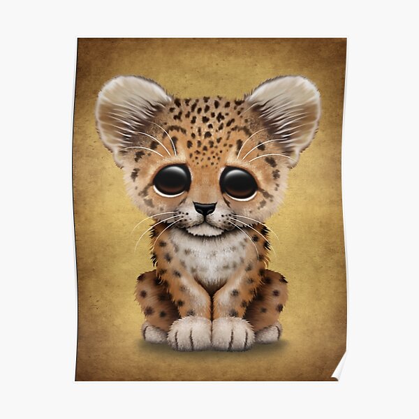 Poster Bebe Mignon Panthere Noire Par Jeffbartels Redbubble