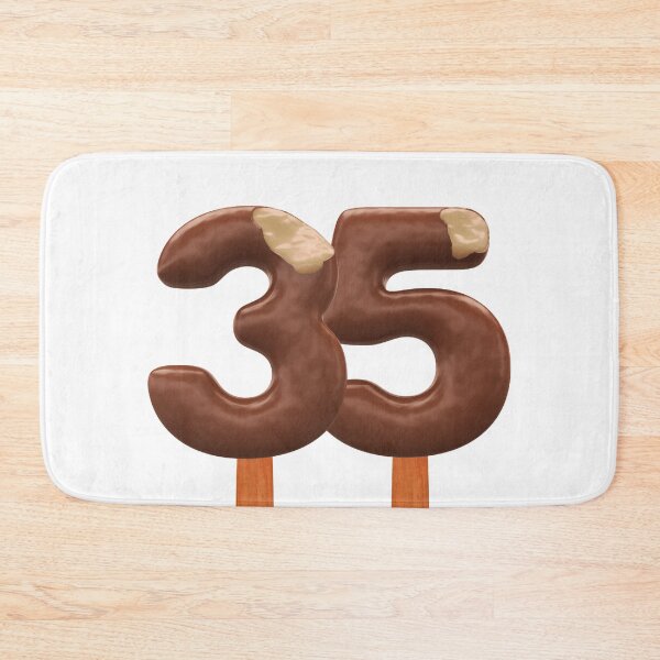 Item preview, 35 Ice Cream Thirty Five Number 3d Chocolate designed and sold by HelloFromAja.