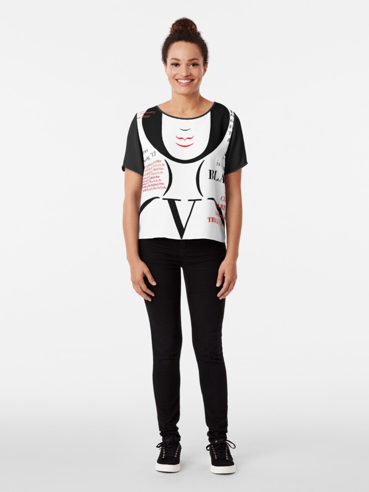 Alternate view of Bodoni Chiffon Top