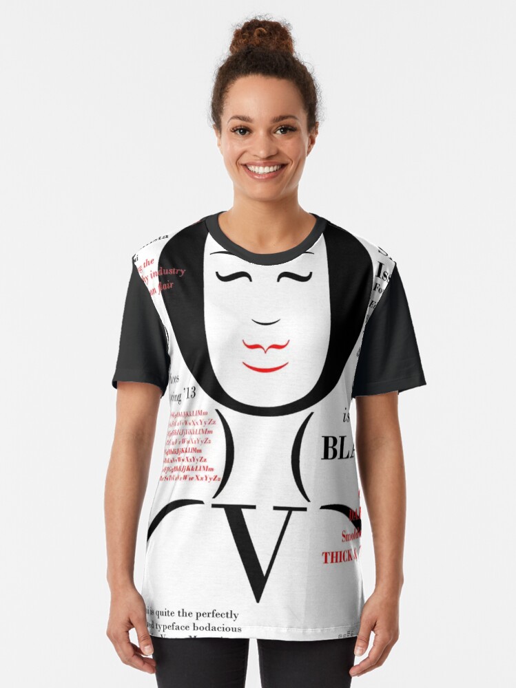 Alternate view of Bodoni Graphic T-Shirt