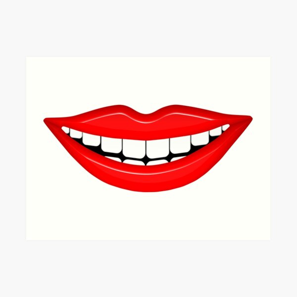 Big Mouth Lips Art Print