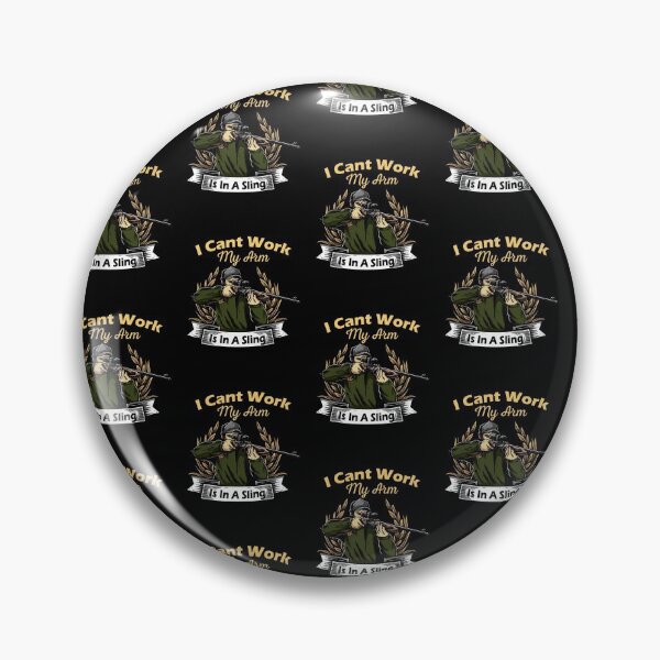 Item preview, Mens Hunting T shirt, Funny Shooting Shirt, Sniper Outdoors Graphic Tee, Camping Gifts, Present For Hunter, I Cant Work My Arm Is In A Sling designed and sold by danyc88.