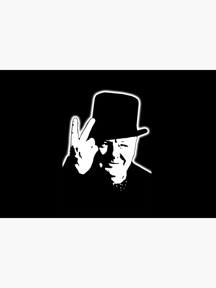 V sign. Victory, V, 1943, WWII, Winston, Churchill, British prime minister. by TOMSREDBUBBLE