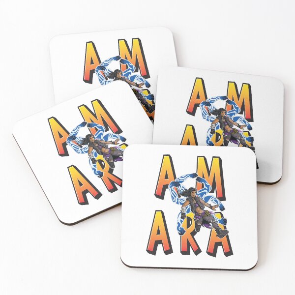 Amara The Siren Vault Hunters Borderlands 3 The Tiger of Partali Coasters (Set of 4)