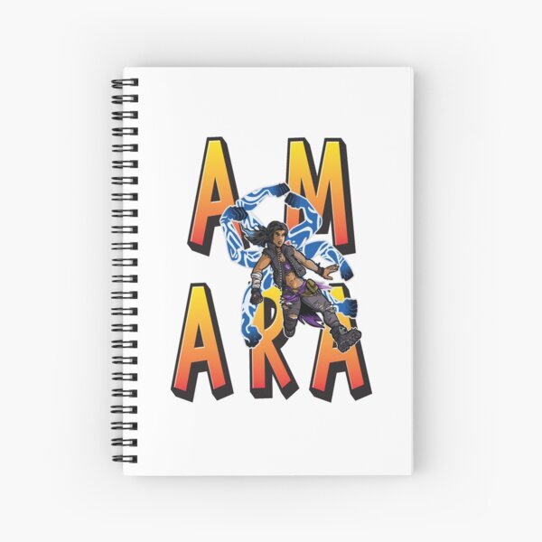 Amara The Siren Vault Hunters Borderlands 3 The Tiger of Partali Spiral Notebook