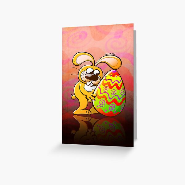 Easter Bunny Falling in Love Greeting Card