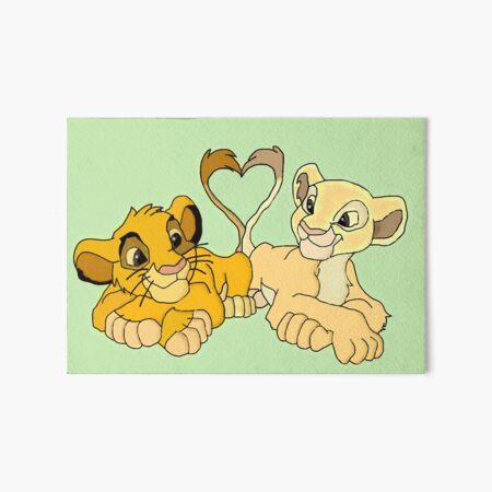 Simba And Nala Art Board Print By Jenswiftie Redbubble