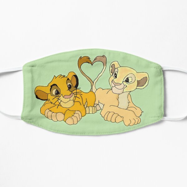Simba et Nala Masque sans plis
