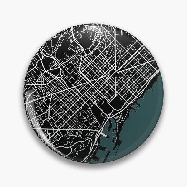 Item preview, Barcelona Map designed and sold by rogue-design.