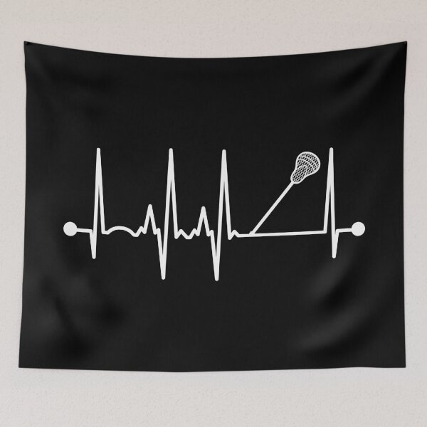 Item preview, Lacrosse Heartbeat designed and sold by teesaurus.