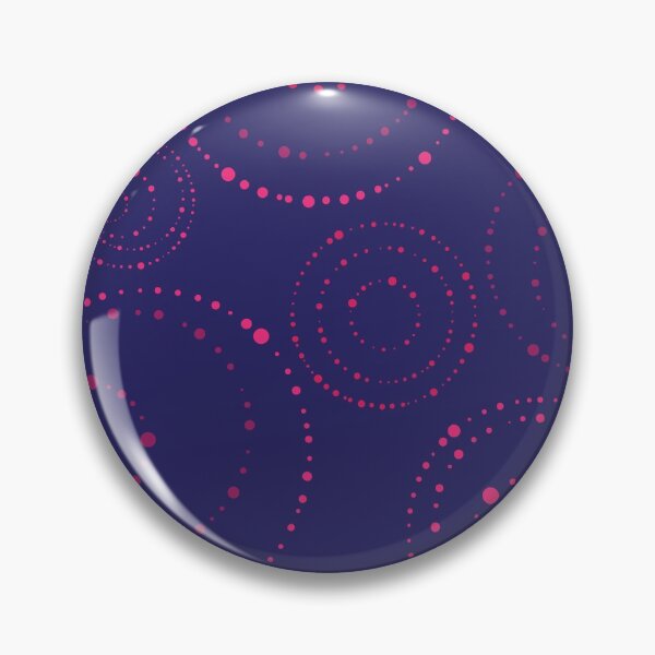 Item preview, eclectic purple and pink dots on a blue backdrop designed and sold by studioMoSa.