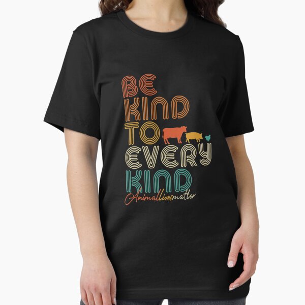 Artikel-Vorschau von Seien Sie freundlich zu jeder Art Grafik, Vegan Vegetarian Tee, designt und verkauft von PackAPunch.