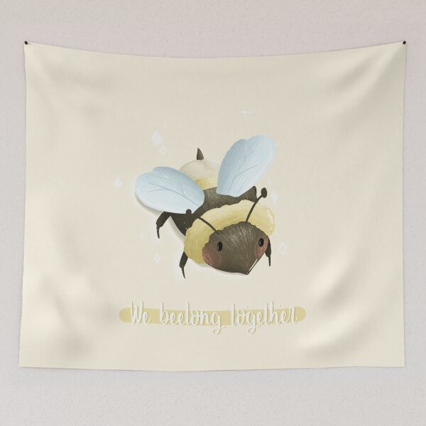 Item preview, We beelong together pun bee card designed and sold by AliciaBarten.