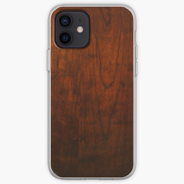 Mahogany Wood Texture iPhone Soft Case